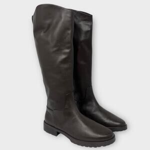 Nordstrom Oliver Brown Leather Tall Riding Boot Size 8.5 NEW